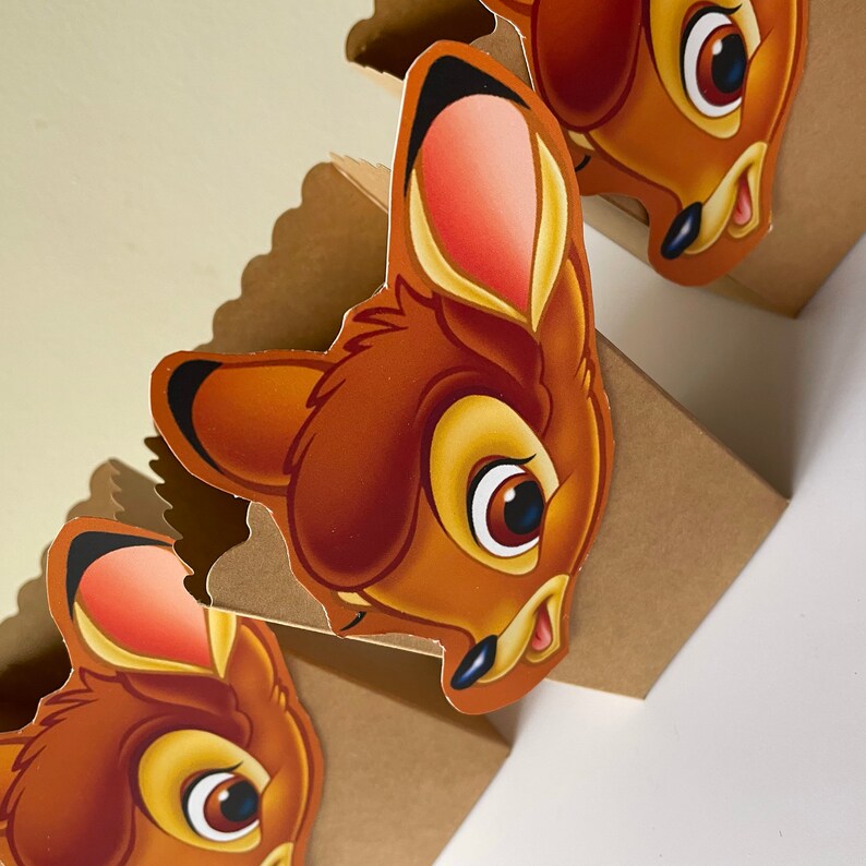Bambi Birthday Popcorn Box Bambi Party Supplies Bambi Party Etsy