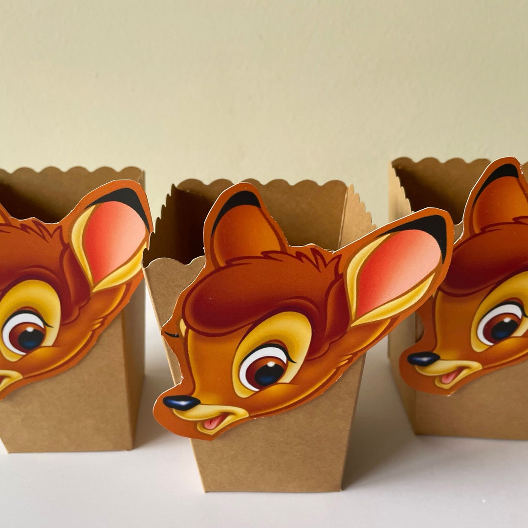 Bambi Birthday Popcorn Box Bambi Party Supplies Bambi Party Etsy
