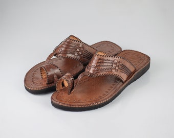handmade sandals, moroccan leather, slide sandals,  boho sandals, moroccan, men sandals Men's Shoes Leather sandals gift for him