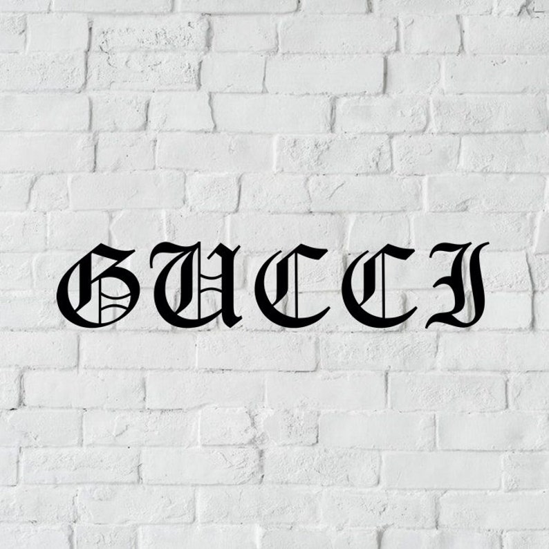 Download Gucci svg Old Letters t-shirt svg design svg decor svg | Etsy
