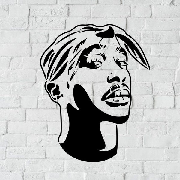 Tupac Shakur, Tupac svg, 2Pac, Pac, Hip Hop, Rapper, Rap Artist, svg, png, jpg, eps, dxf