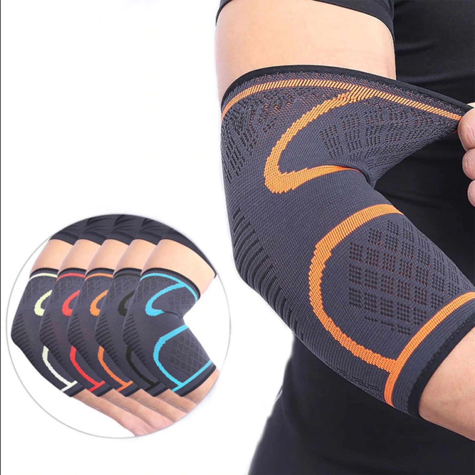 Elbow Brace 1PCS Elbow Support Elastic Pad Gym Sport Elbow Etsy
