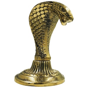 Cobra Hood,Snake Head,Solid Brass, Car Bonnet Mascot,Hood Ornament,Sculpture,Ford Shelby Mustang Cobra Emblem Hood Ornament