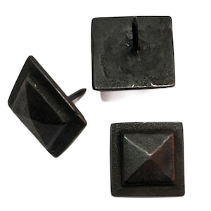 Antique  Clavos Door Stud 1.18&quot; Solid Brass 20Pcs Pyramid Diamond Shaped Upholstery Nail Tack 30mm