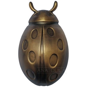 Watch Ladybug Door Knocker Solid Brass 5 Inche Tall