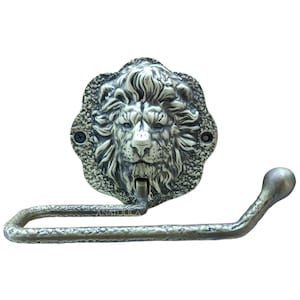 Anatolica Lion Head Toilet or Bathroom Tissue Paper Roll Holder