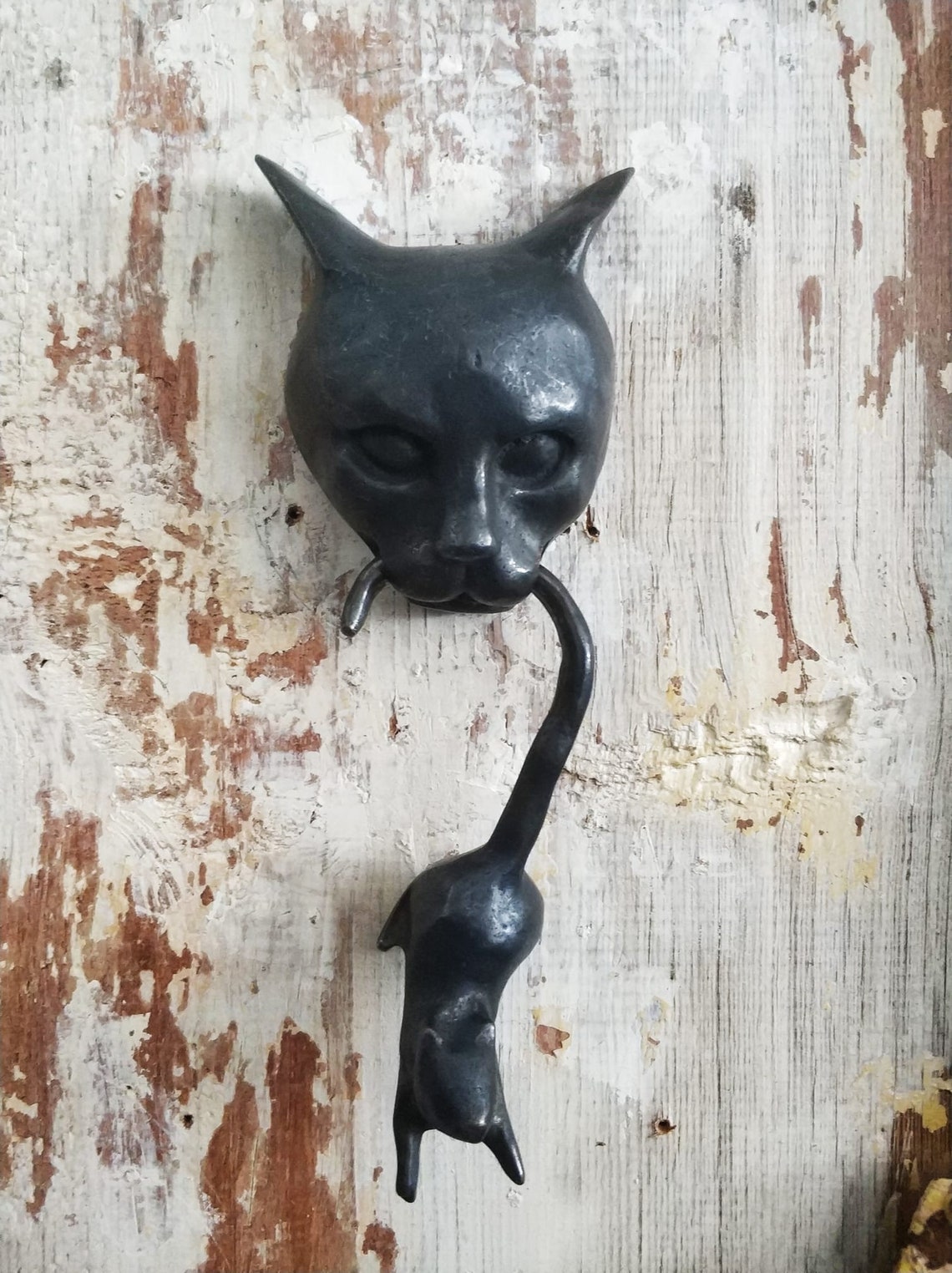 Anatolica Cat and Mouse Door Knockersolid Brass8.3 Etsy