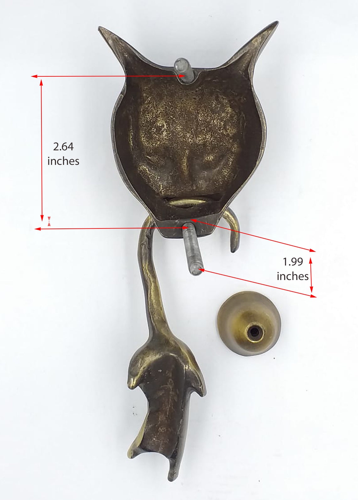 Anatolica Cat and Mouse Door Knockersolid Brass8.3 Etsy