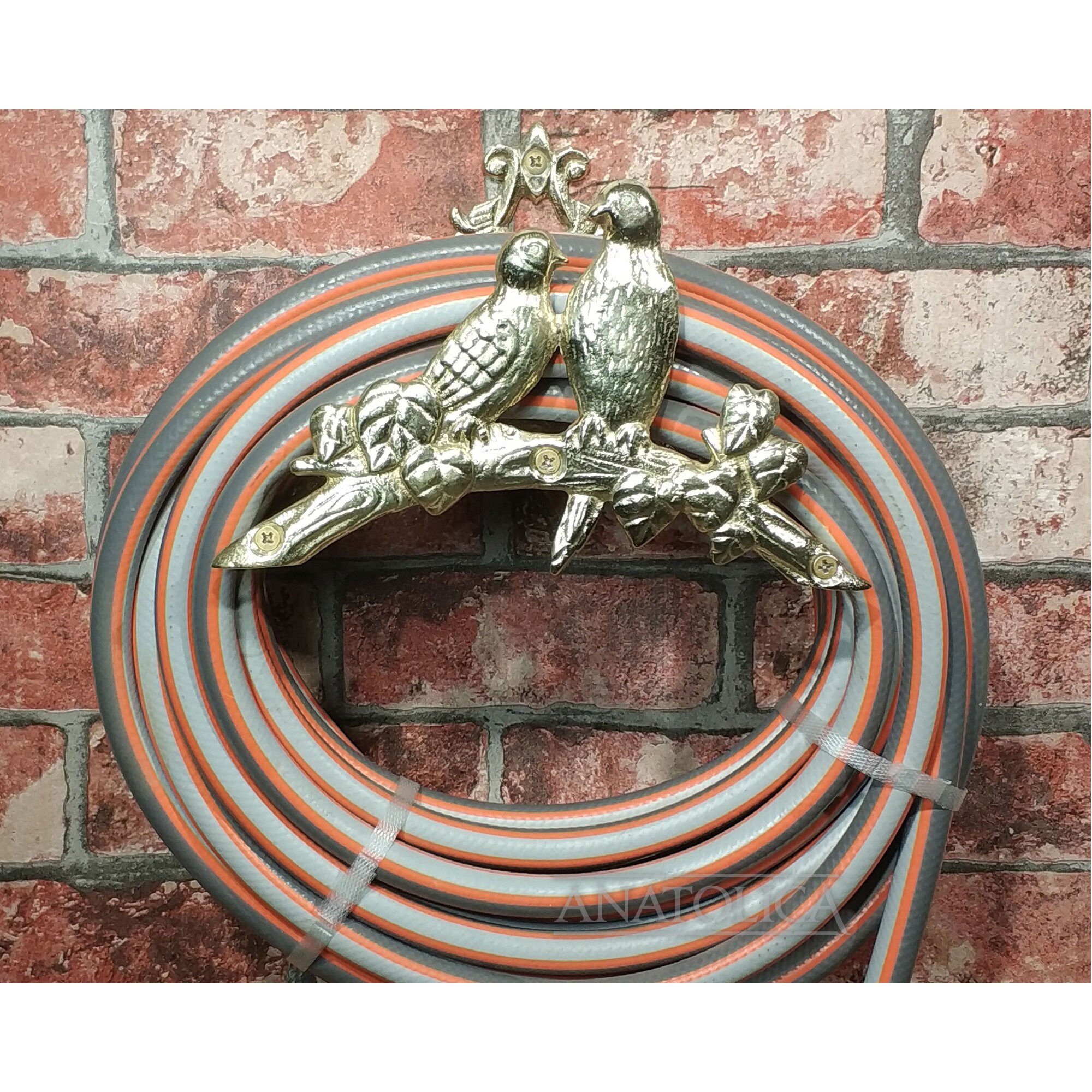 Support Mural Robuste En Aluminium Pour Tuyau Arrosage – Gris Fonte, Fixation Solide Jardin & Maison