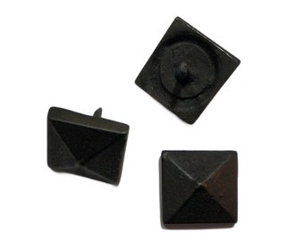 Antique  Clavos Door Stud Solid Brass 20Pcs Pyramid Diamond Shaped Upholstery Nail Tack 20mm