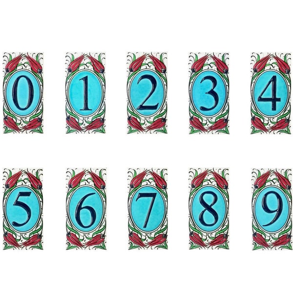Tile House Numbers Etsy Canada