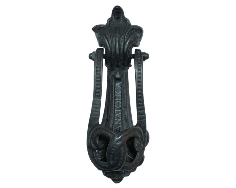 Federation Door Knocker Solid Brass Traditional Style Black Oxide