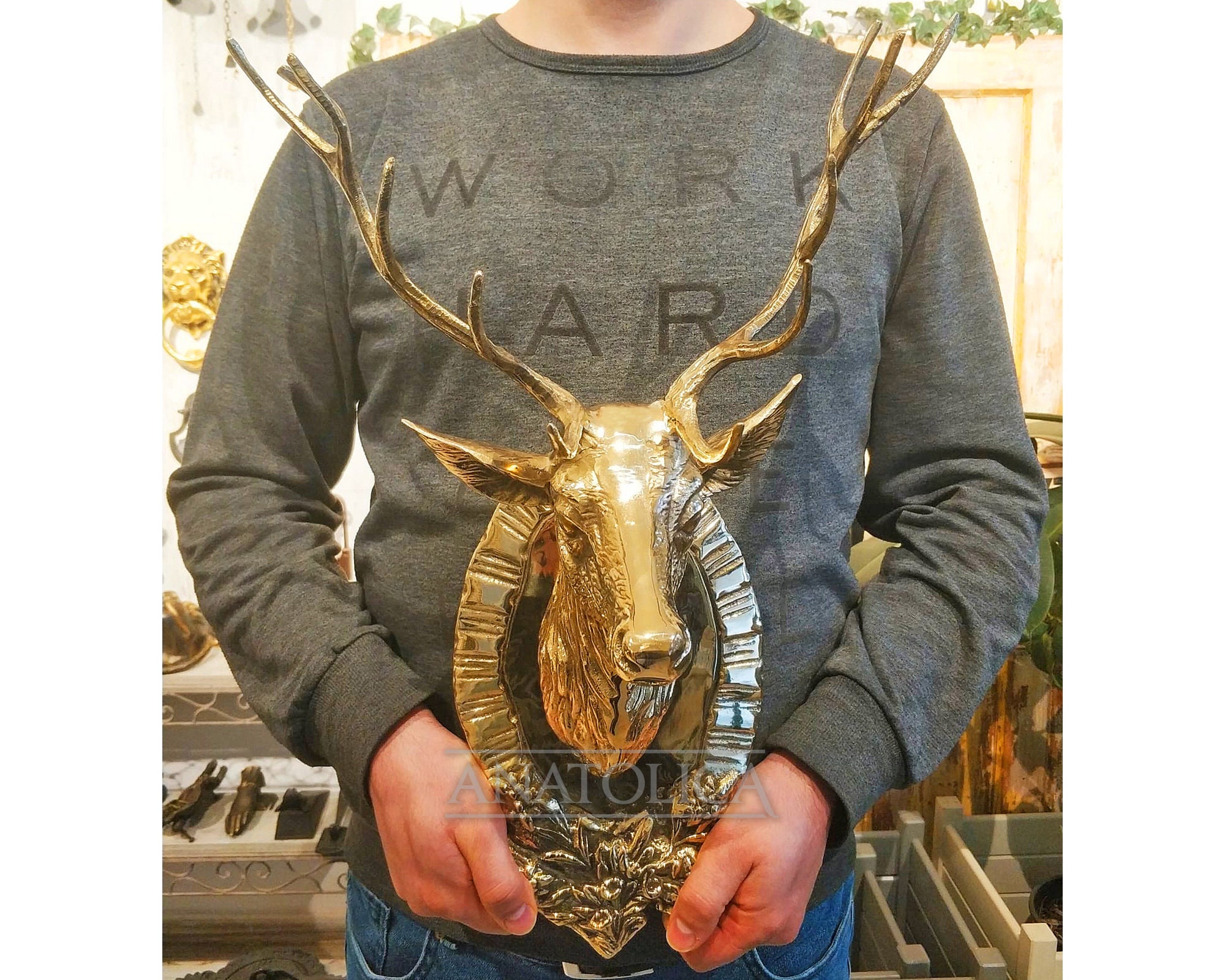 Brass Deer Hook -  Canada