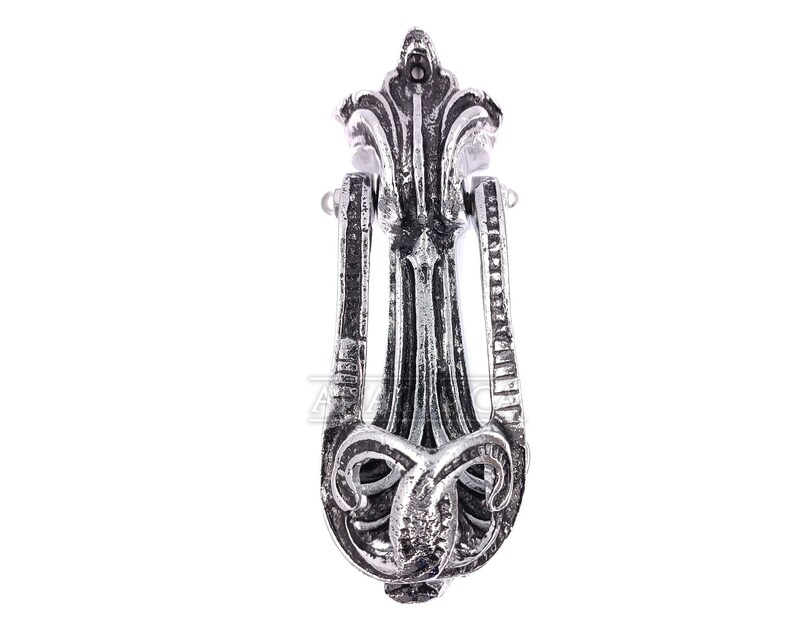 Federation Door Knocker Solid Brass Traditional Style Antique Silver