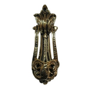 Federation Door Knocker Solid Brass Traditional Style Antique Brass