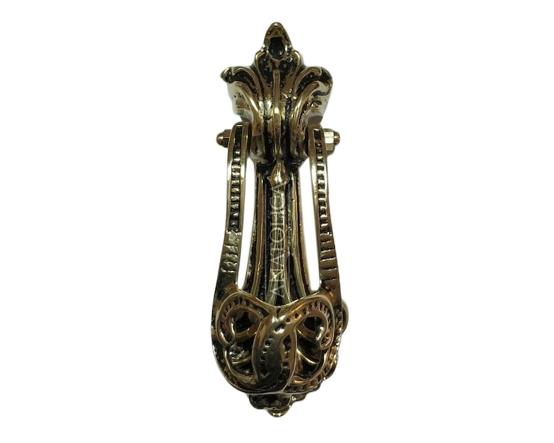 Federation Door Knocker Solid Brass Traditional Style Antique Brass