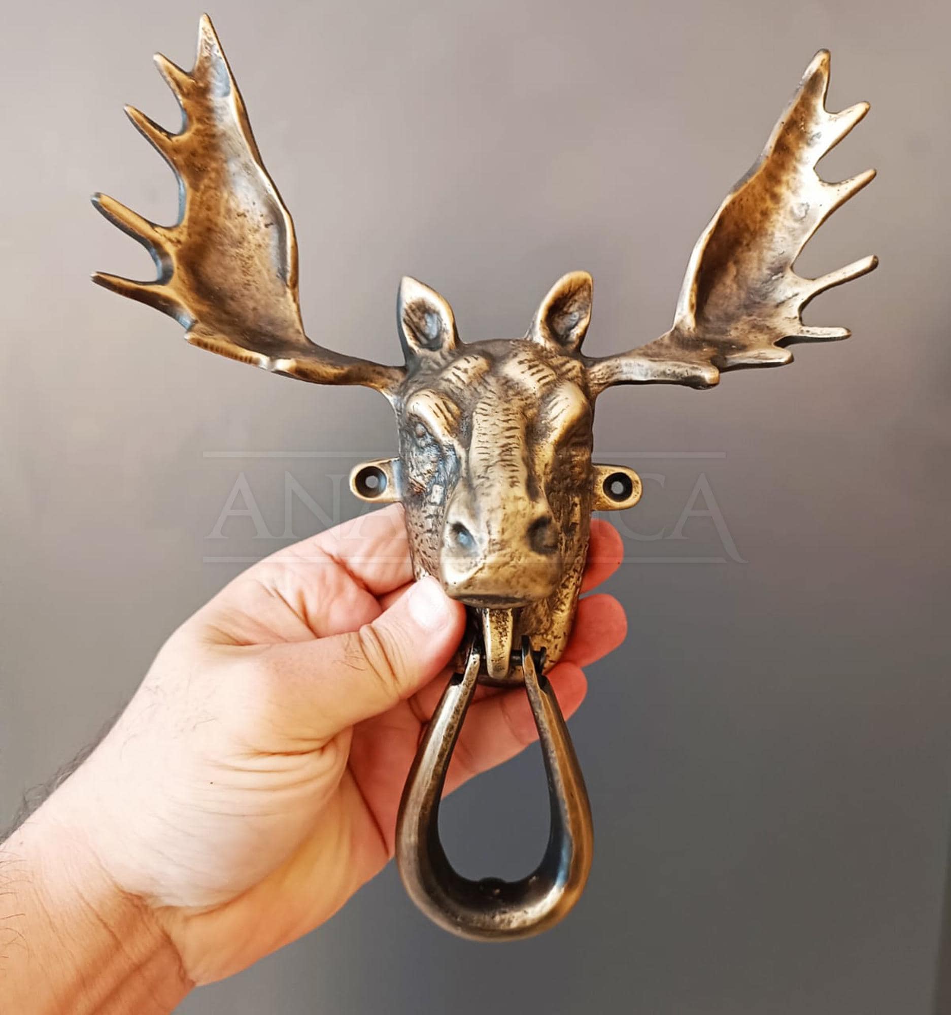【2巻セット】ビンテージレトロガール ENOFNO 海外マステ DEER Anatolica Stag Moose Head Door Knocker, Trophy Deer Head