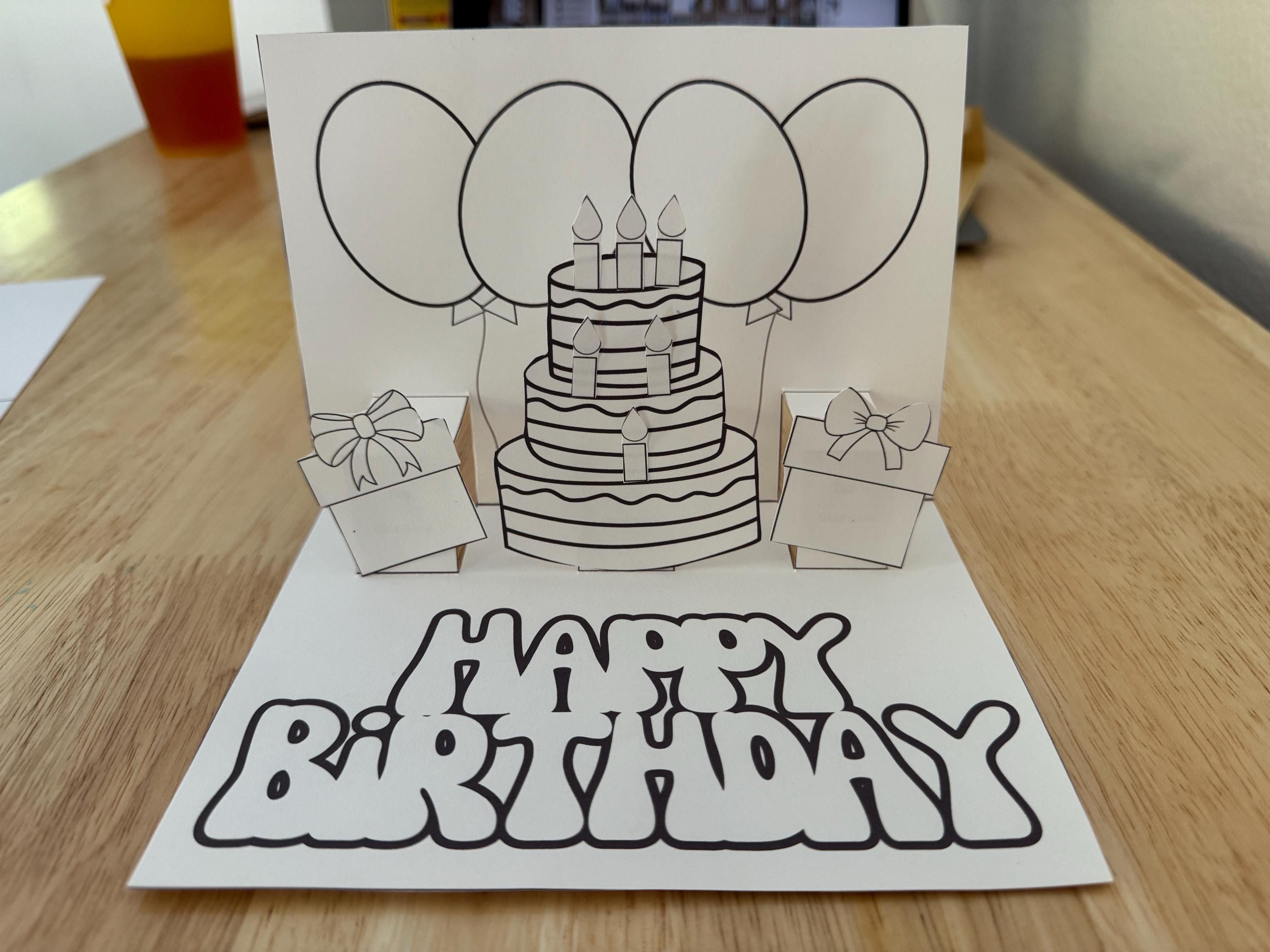 DIY Popup Surprise Birthday Card, Fun to Make and Give, Easy