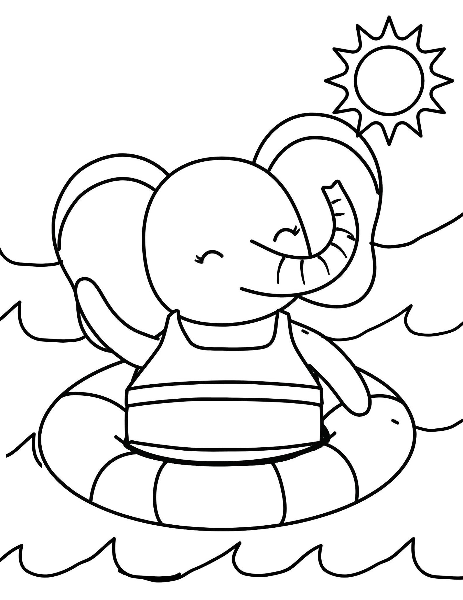 Summer Coloring Pages Cute Summer Coloring Pages to Download Etsy Canada