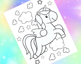 Divertimento Magico Con Unicorni Da Colorare Per Pagine Per