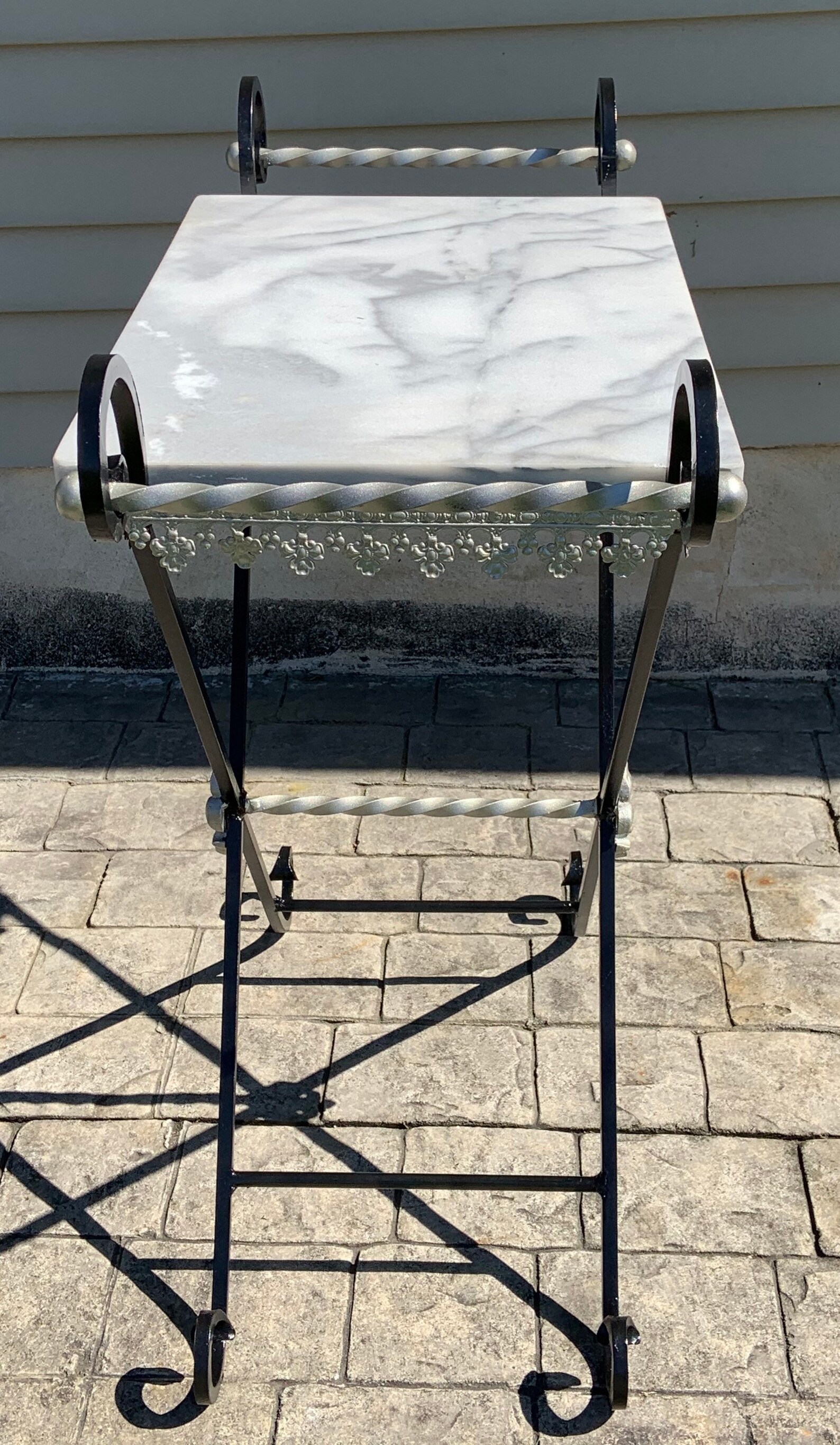 Antique Wrought Iron Marble Top Pastry Table Bakers Table. Etsy