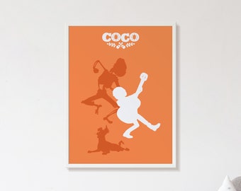 Coco minimalistische poster print Pixar