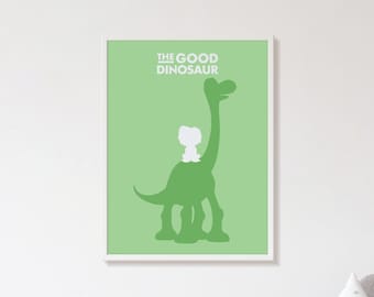 The Good Dinosaur Minimalist Poster Print Pixar