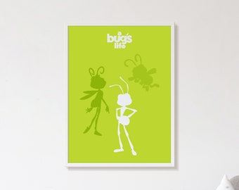 Ein Bug Leben minimalistischen Posterdruck Pixar
