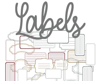 CUT-OUT LABELS - Christmas Edition