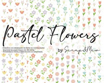 PASTEL FLOWERS - flowers in pastel colors