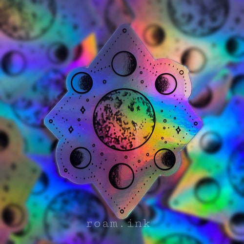 Anime Style Holographic Sticker Set 1 Etsy