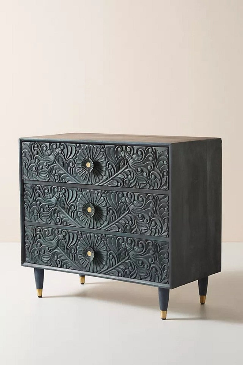 Gulliver Threedrawer Dresser Handmade Chest of Drawers Etsy