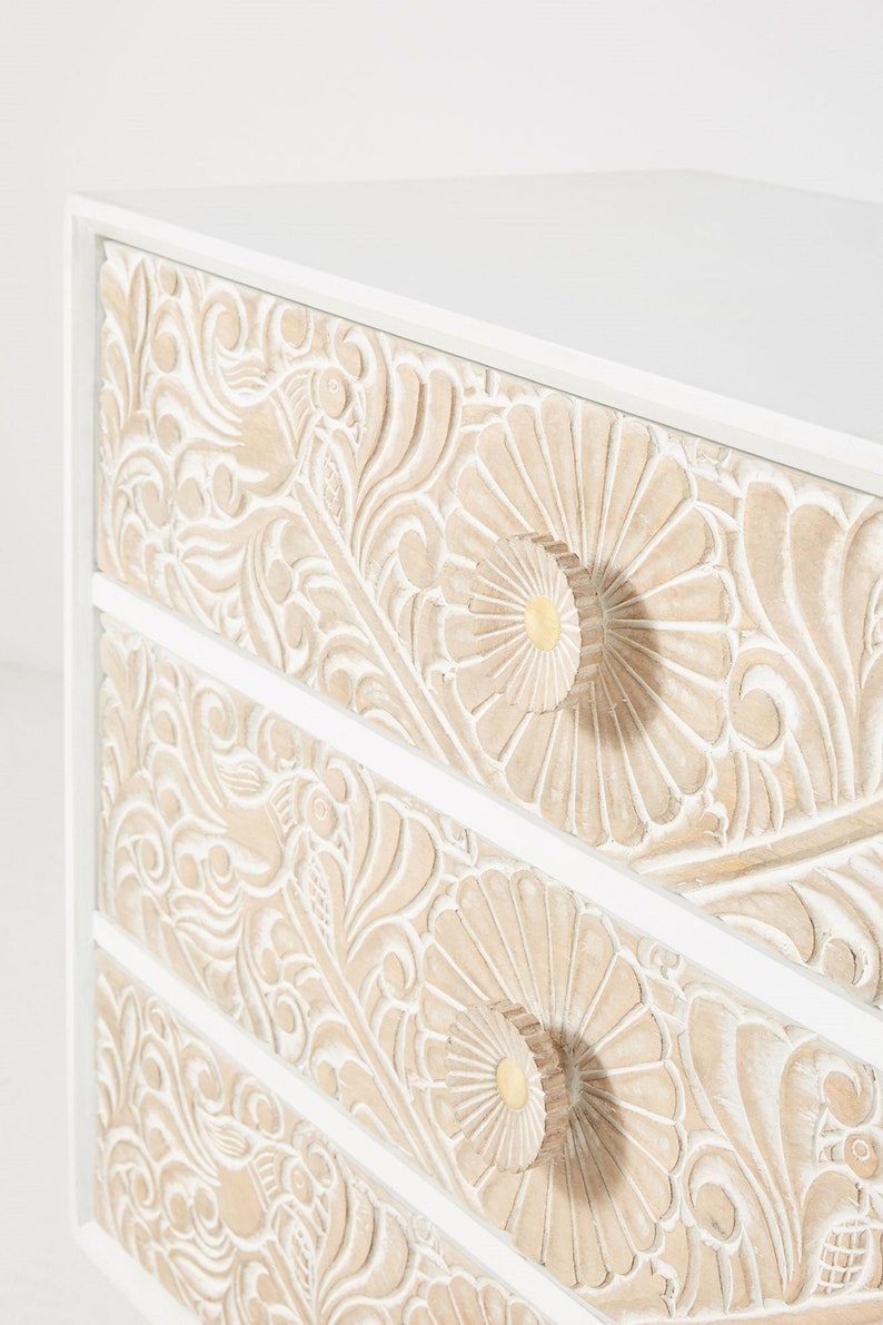 Gulliver Sixdrawer Dresser Wooden Chest of Drawers Mid Etsy