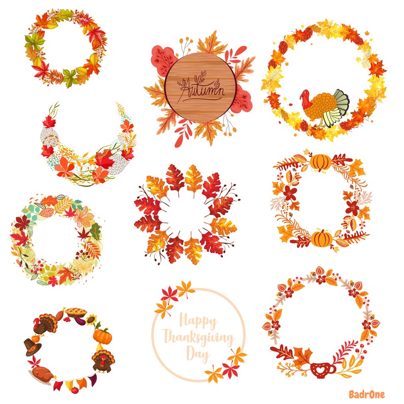 Download Cute Thanksgiving SVG Bundle Fall SVG Bundle Autumn SVG | Etsy