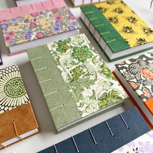 Coptic Stitch Sketchbooks, Decorative Spine, Handmade Book, Handcrafted Gift