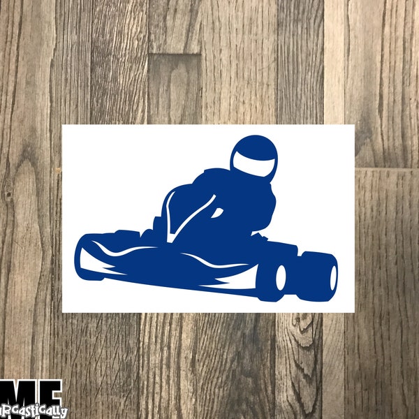 Racing Go Kart Decals Etsy