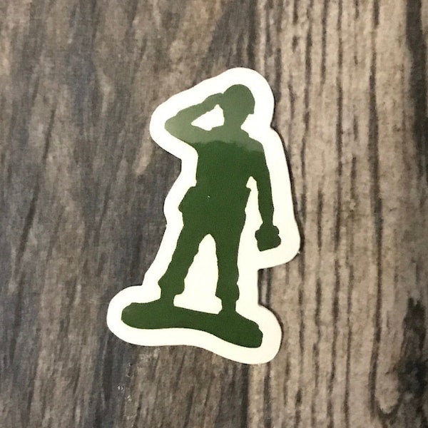 Toy army man stickers | army figure sticker | weather resistant laptop or phone sticker | notebook or journal accessories | book decorations