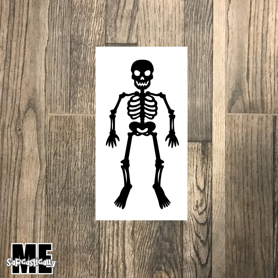 Vinyl Skeleton Decal Custom Vinyl Decals Custom Skeletal Stickers ...