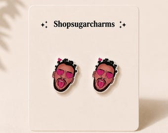 Bad Bunny Earrings | Bad Bunny Studs | Bad Bunny Charms | Un Verano Sin Ti | Bad Bunny Merch |  Bad Bunny Sticker | El Conejo Malo |