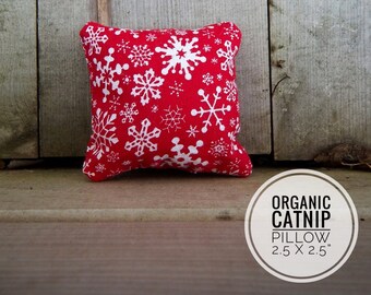 Organic Catnip Pillow || Cat Toy || Holiday || Christmas