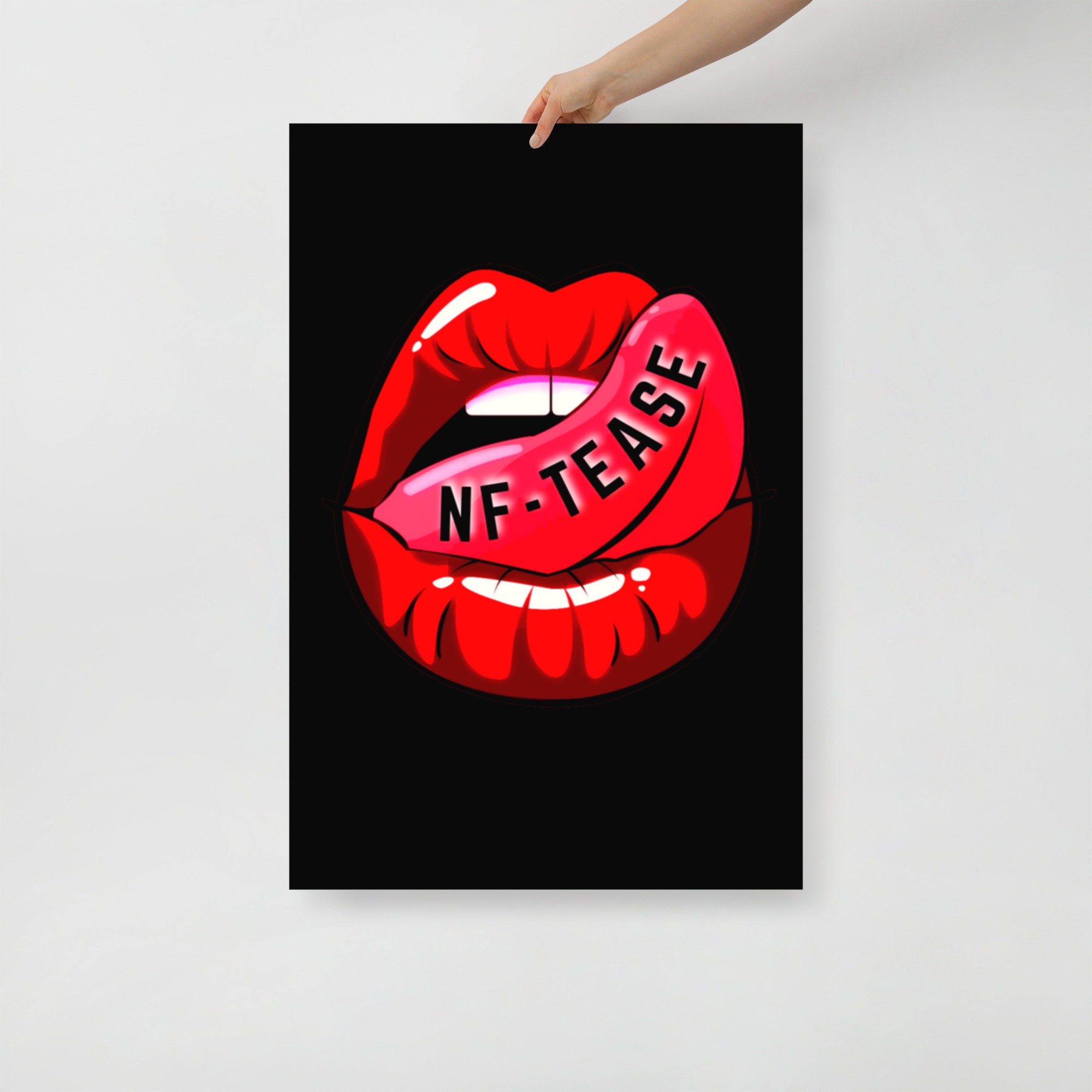 NFT Wall Art NFT Lips NFT Wall Poster Metaverse Gifts Etsy