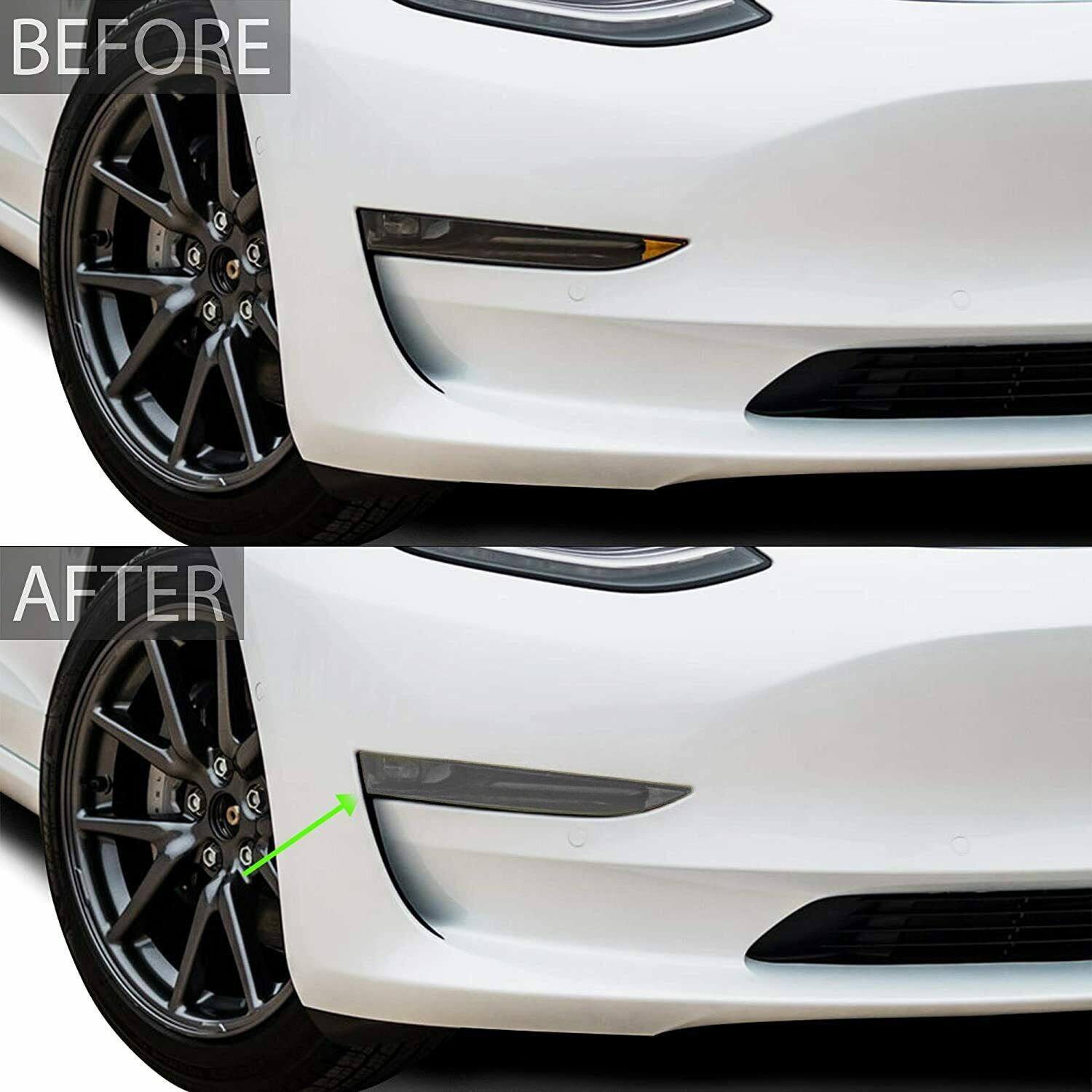 Headlights Smoke Tint For Tesla Model X (2016+ Including Plaid) Clear PPF (8mil