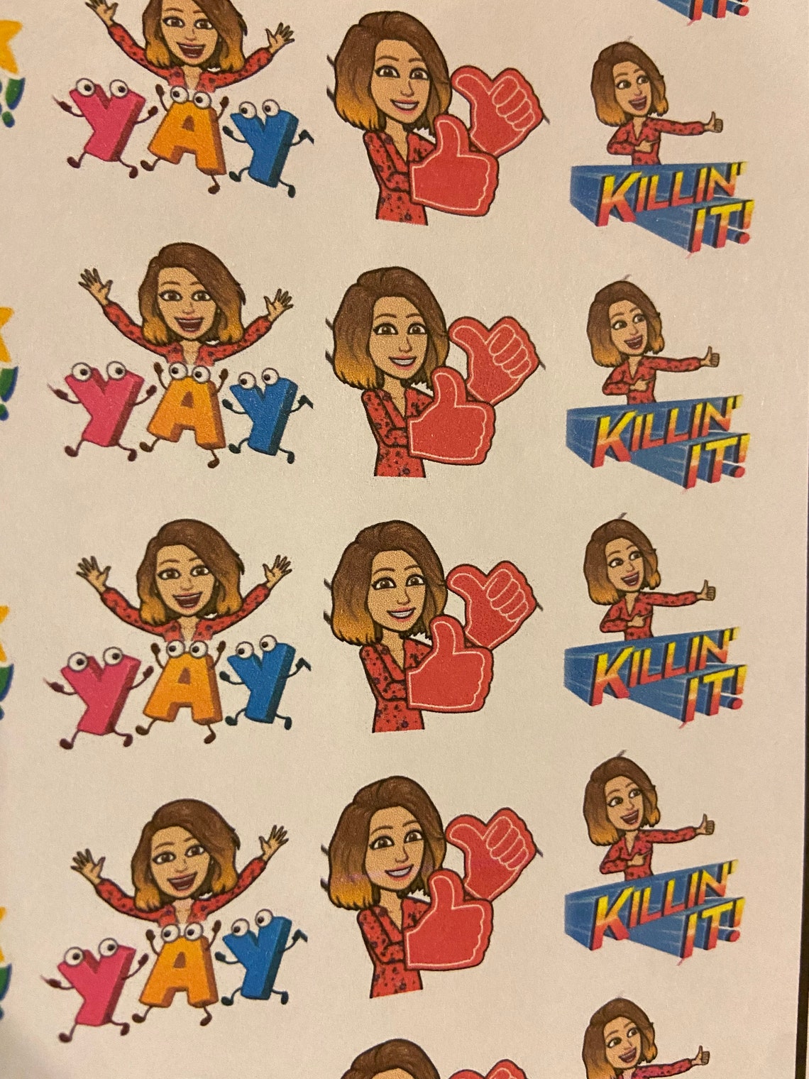 Personalized Bitmoji Stickers Etsy