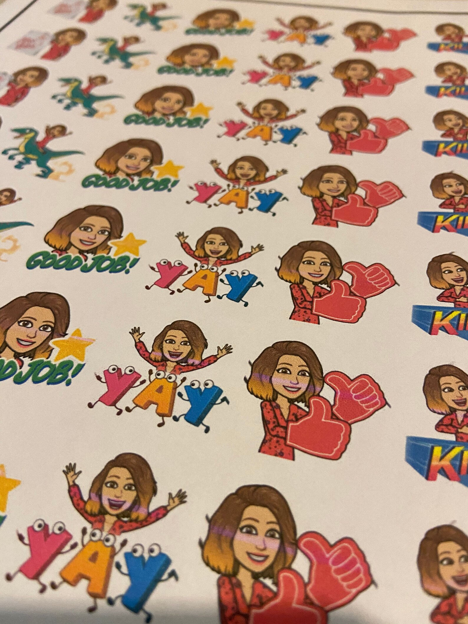 Pegatinas personalizadas bitmoji Etsy