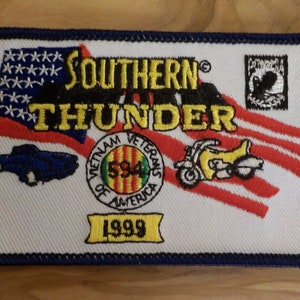Southern Thunder Vietnam Veterans of America 1999 Patch Vintage Unused Old Stock