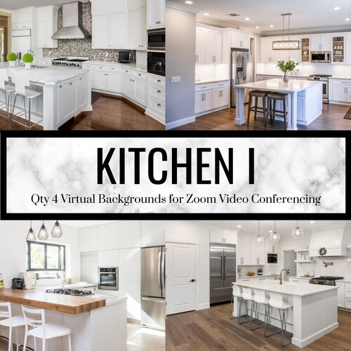 Zoom Virtual Backgrounds Backdrop Kitchen Background - Etsy Canada