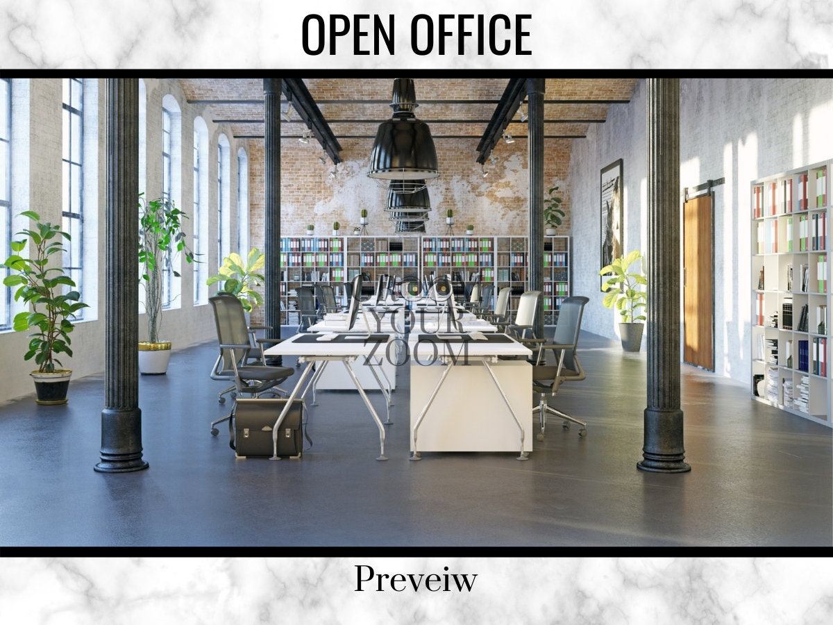 Open Office Zoom Background 4 Virtual Photos for Video Call