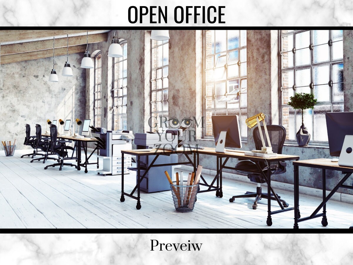 Open Office Zoom Background 4 Virtual Photos for Video Call