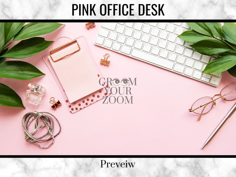 Pink Office Backgrounds For Zoom