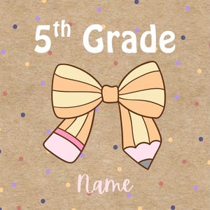 Custom Back to School Banner – Hand-Painted 3x3 Paper Sign – Personalized Grade + Name